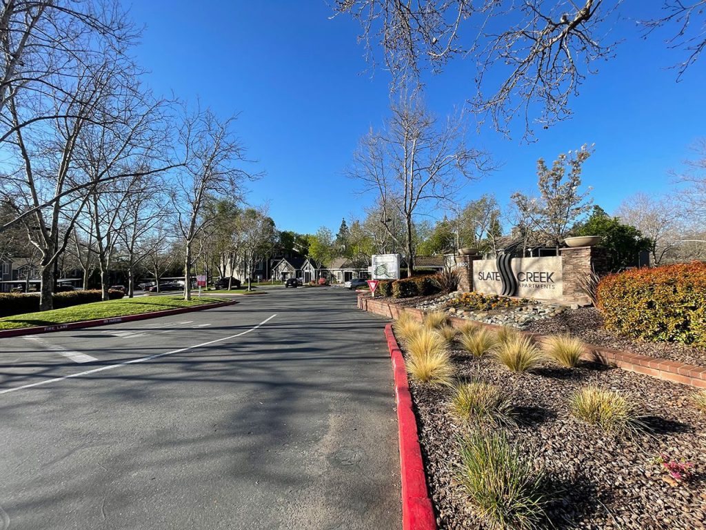 Aronson Landscape Rocklin commercial landscape design installation entrance