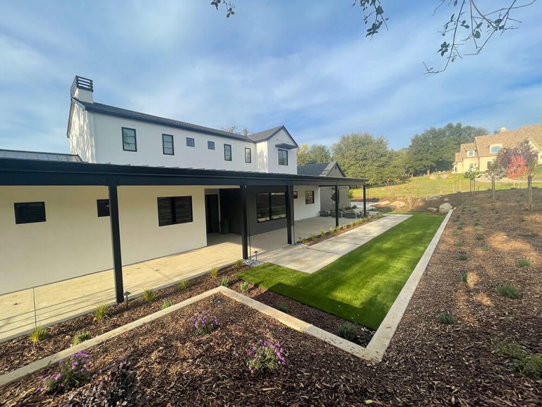 Residential landscape design for rural property in Granite Bay, CA, by Aronson Landscape