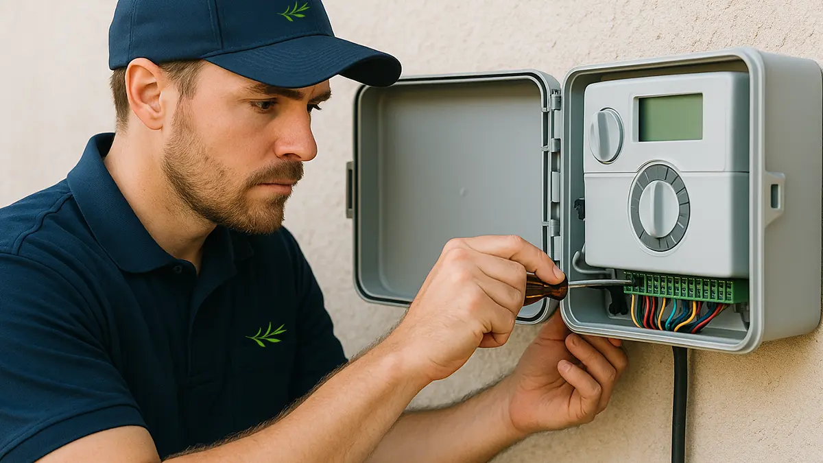 Certified technician performing system maintenance and optimization